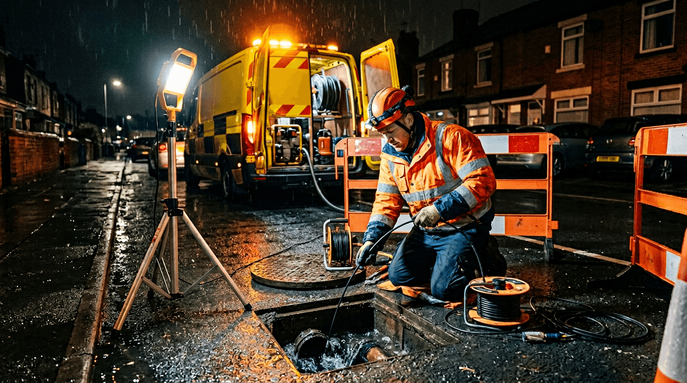 Emergency drainage response for flooded kitchen in Kingston project image